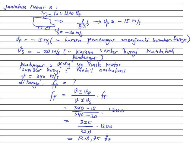 Gelombang Bunyi Pengertian Rumus dan contoh Soal