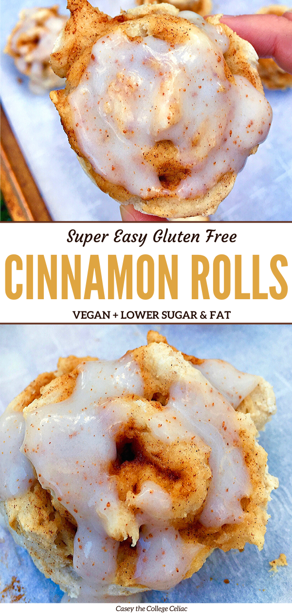 Looking for a #glutenfree cinnamon? Then you'll love these #vegan cinnamon rolls made with #dairyfree yogurt!