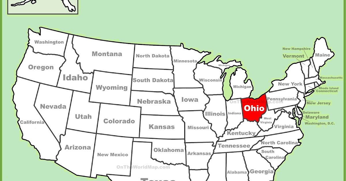 Map Of Ohio State Map Of Usa