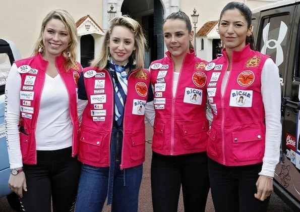 Pauline Ducruet and Jazmin Grace Grimaldi take part in the 28th annual 'Rallye Aïcha des Gazelles du Maroc