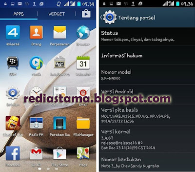 Custom ROM Note 3 for Advan S5J+ Plus Custom ROM Note 3 for Advan S5J+ Plus