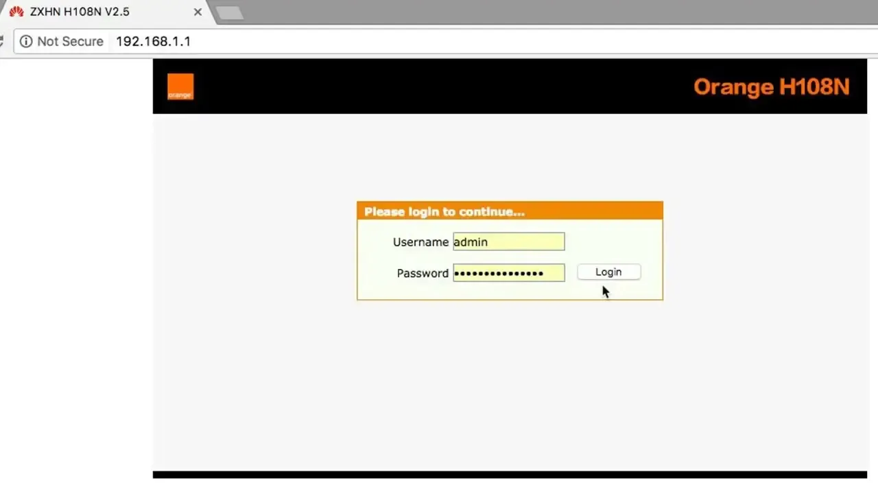 تغيير باسورد راوتر اورنج ORANGE DSL تغيير باسورد راوتر اورنج ORANGE DSL