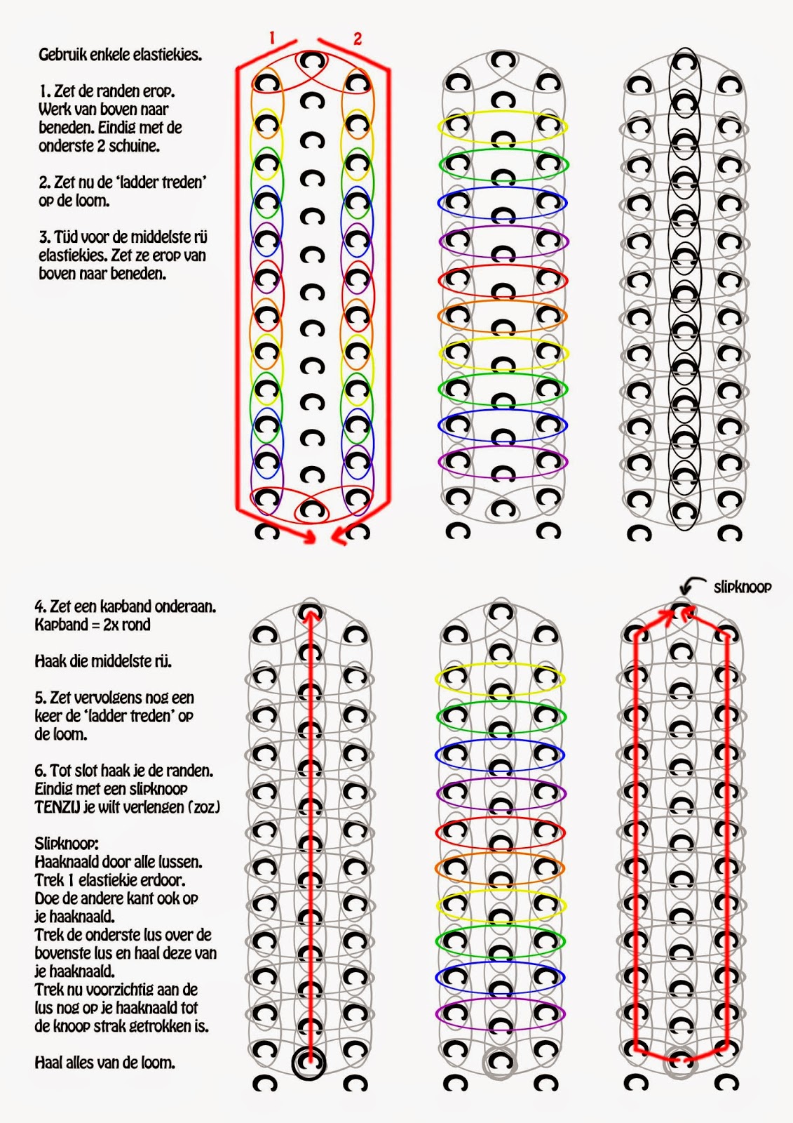 Rainbow Loom Patterns Printable