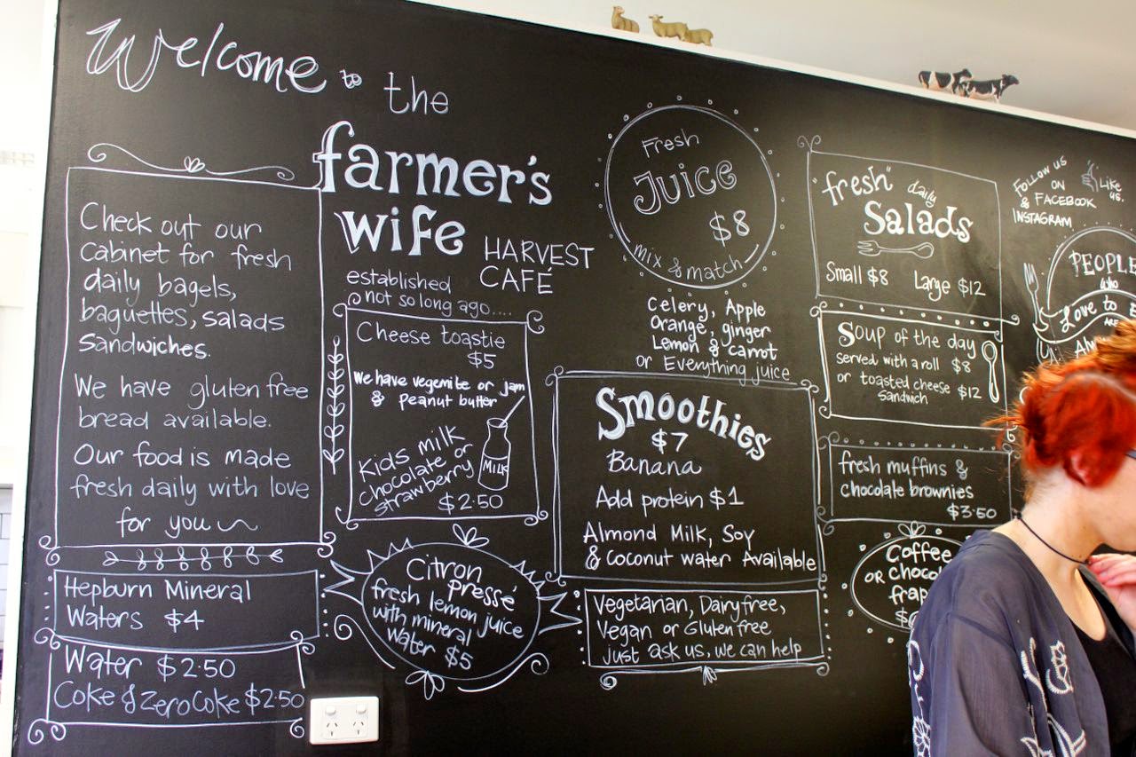 Green Gourmet Giraffe Farmer's Wife Harvest Cafe, Port Fairy