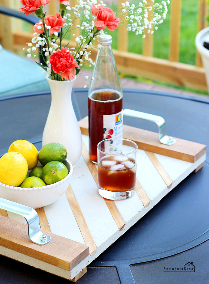 DIY Concrete Tray Remodelando la Casa