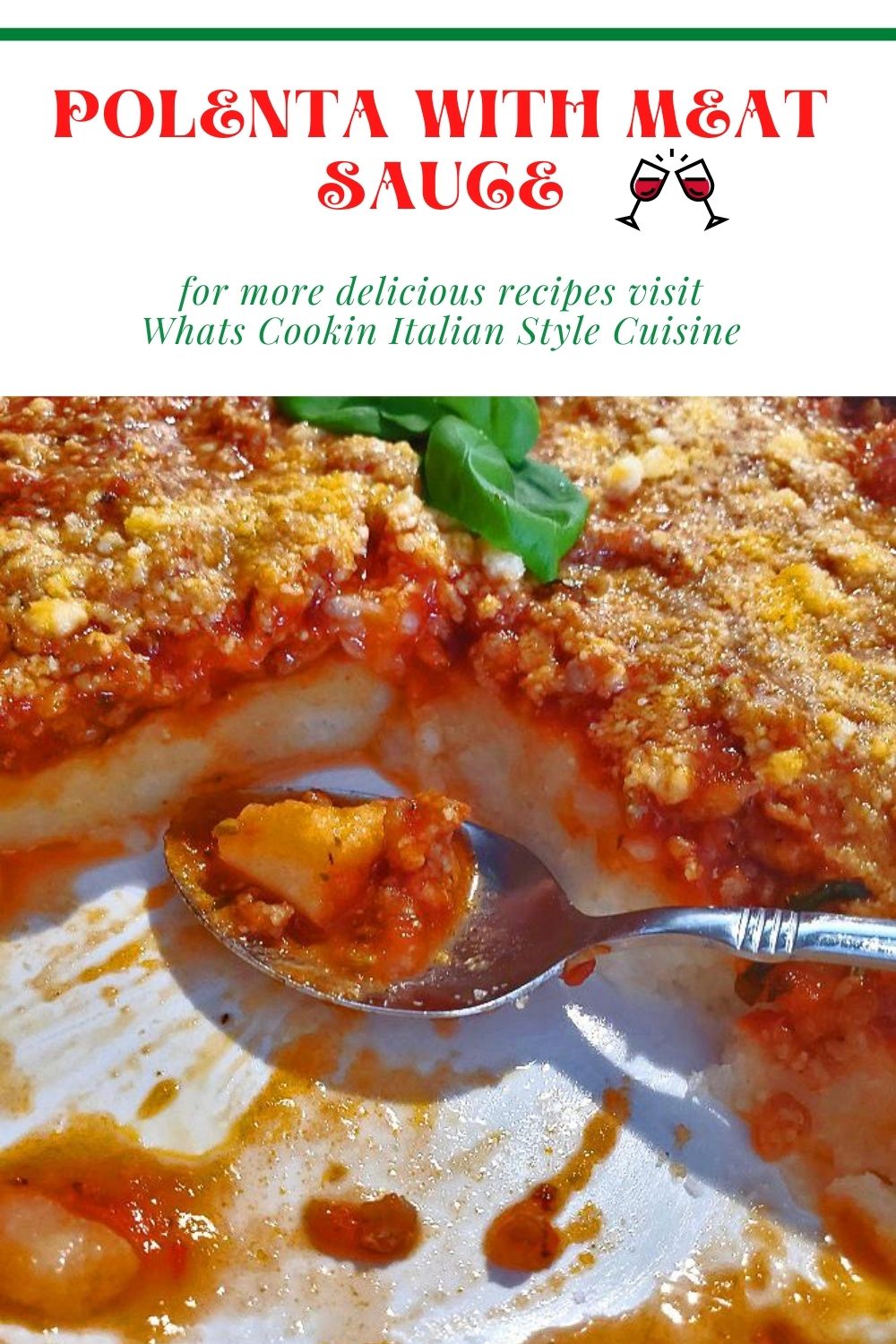 Polenta with Meat Sauce What's Cookin' Italian Style Cuisine