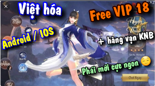 Tải game Võ Lâm Thiên Kiếm Việt hóa Android / IOS Free VIP 18 + Hàng vạn KNB + Vô số quà | App tải game Trung Quốc