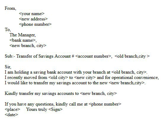 bank account transfer application