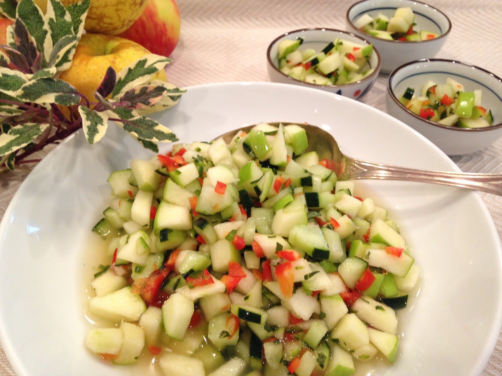 Cooking with Chez Cindy ChezCindy Apple Cucumber Salad with Honey