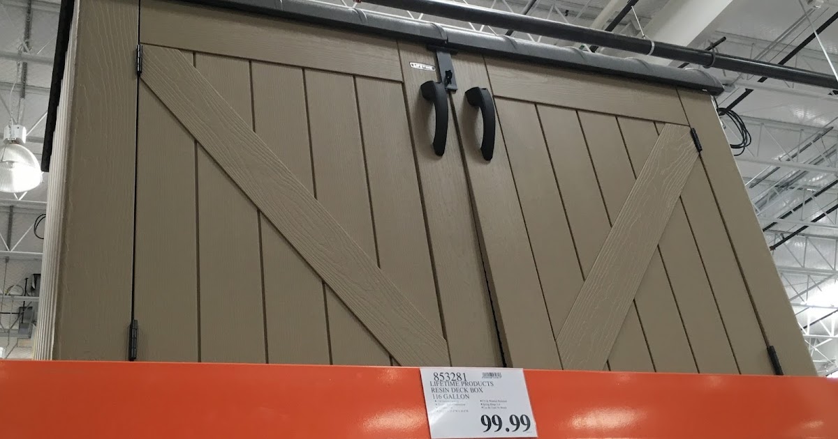 Lifetime Horizontal Resin Storage Shed Costco Weekender