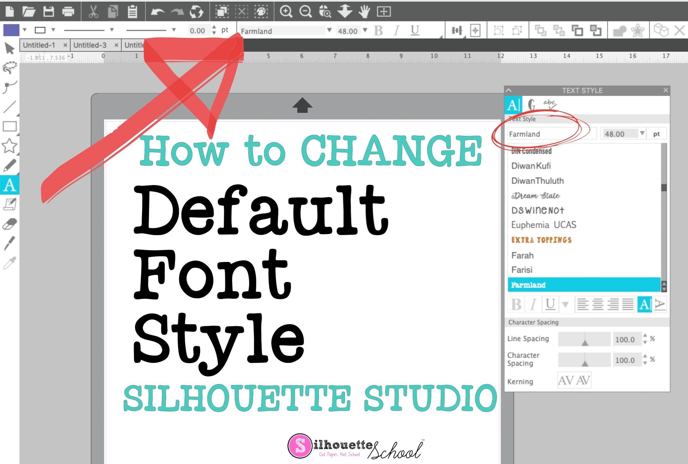 How to Change the Default Font in Silhouette Studio Silhouette School