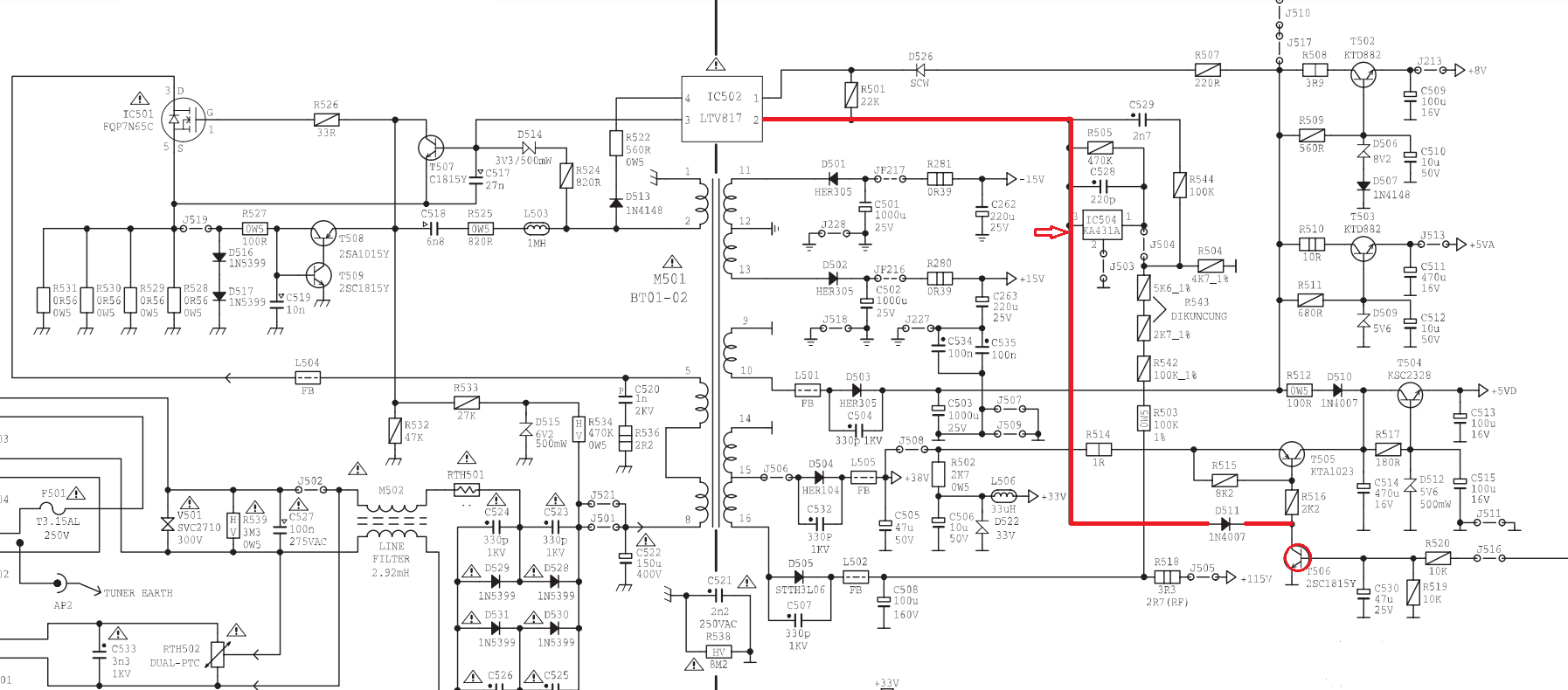 Skema Mesin Tv Polytron U Slim 21 - Homecare24