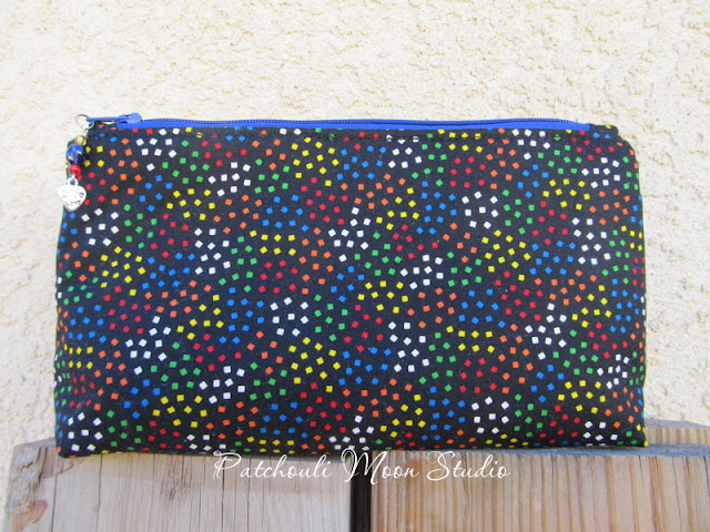 Patchouli Moon Studio~ Marilyn Zippered Cosmetic Bag