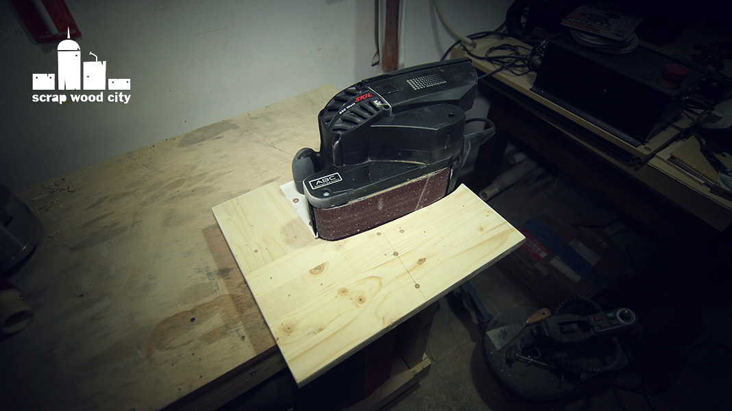scrap wood city How to make a DIY belt sander benchtop station, plus a