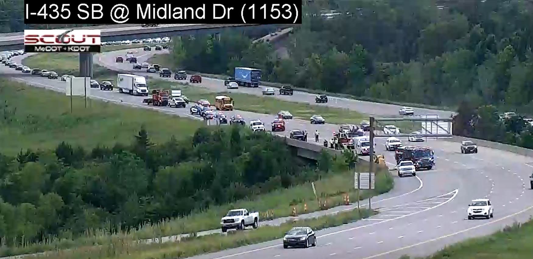 Aftermath Death Crash Nearly Shuts Down Midland Drive