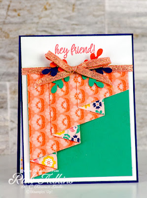 Learn how to create a fun and easy drapery fun fold card using the Sweet Symmetry DSP and In Symmetry ?bundle from Stampin' Up!