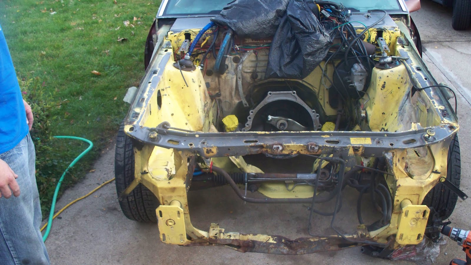 Fox Body Mustang Restoration Mustang Radiator Core Support Removal and