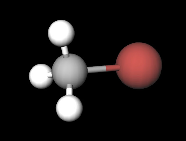 CH3Br Ball and Stick Model