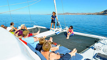 luxury sailing catamaran Cabo