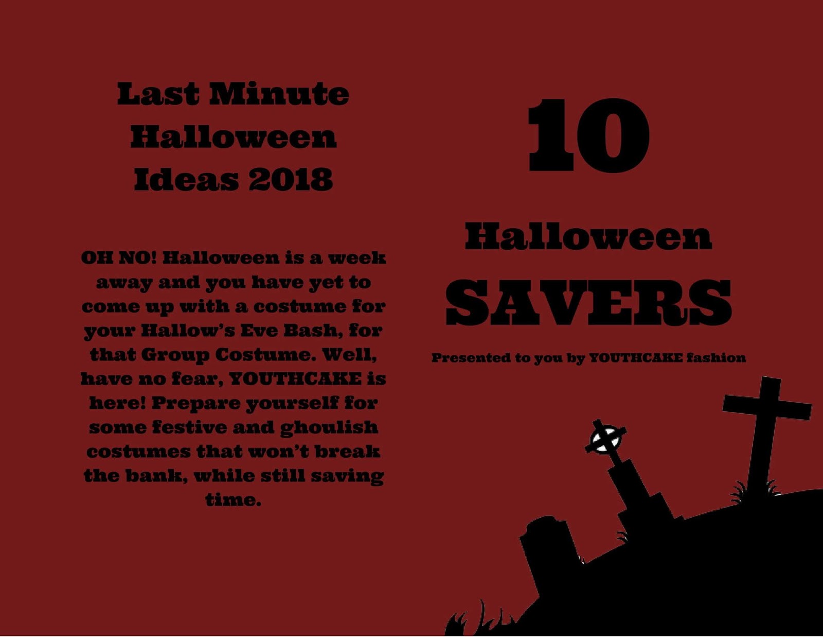 Last Minute Halloween Ideas Youthcake