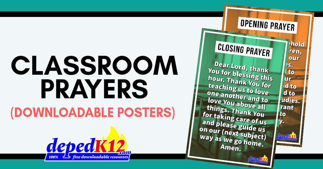Classroom Prayers (Posters) DepEd K12