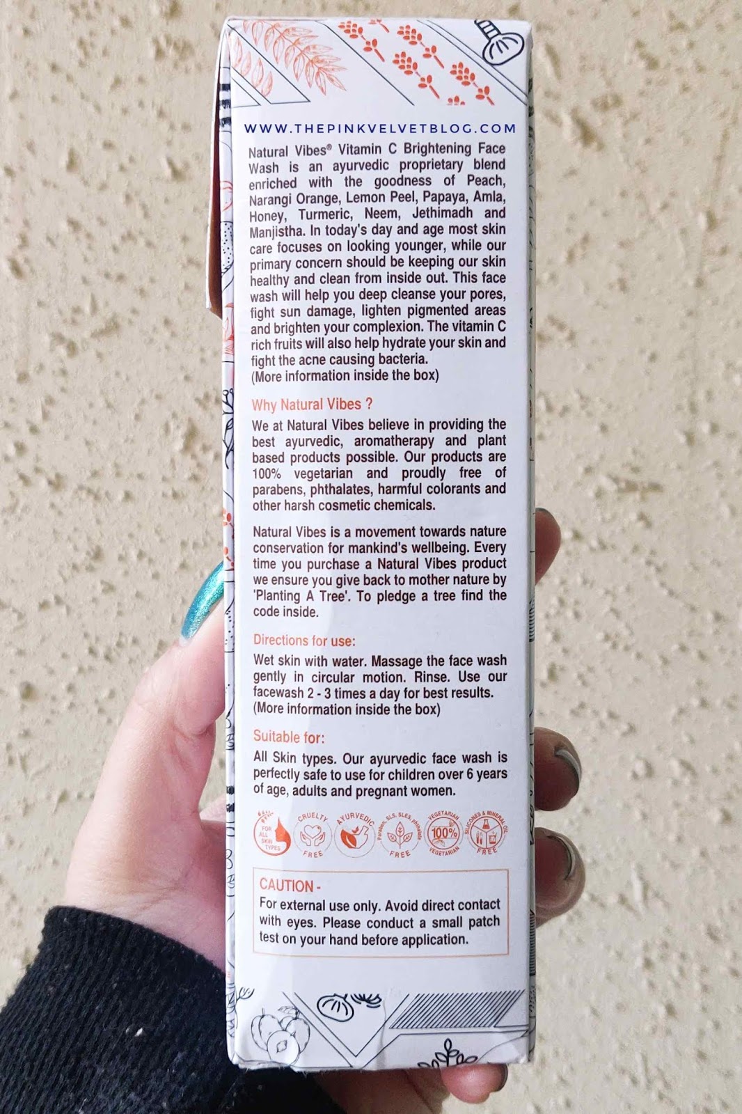 Natural Vibes Brightening Vitamin-C Ayurvedic Face Wash - Review Natural Vibes Brightening Vitamin-C Ayurvedic Face Wash - Review