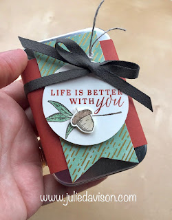 Stampin' Up! Beautiful Autumn Rectangle Tin ~ Aug-Dec 2020 Mini Catalog ~ Stampin' Creative Blog Hop, www,juliedavison.com #stampinup