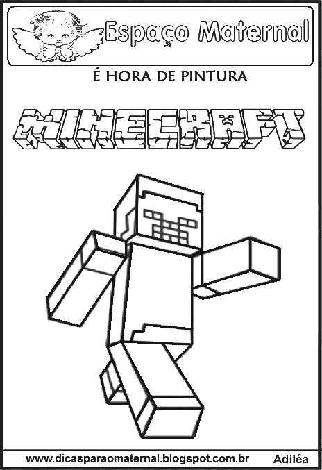 Meus Trabalhos Pedagógicos ®: Minecraft - para imprimir e colorir