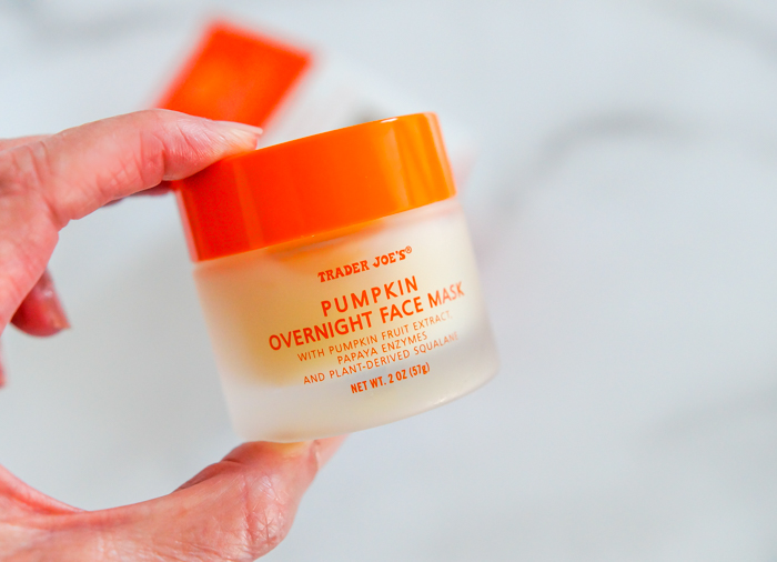 Trader Joe's Pumpkin Overnight Face Mask Review Sweet on Trader Joe's