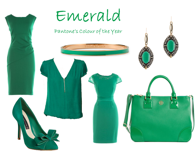 pantone, emerald, fashion, colour, style