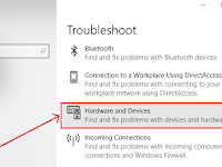 Memperbaiki Hardware/Devices Dengan Windows Troubleshooter