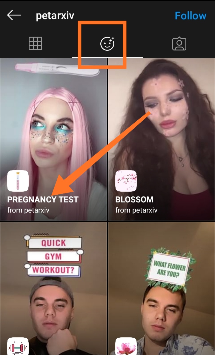 Pregnancy Test Filter on Instagram How to get Pregnancy test filters