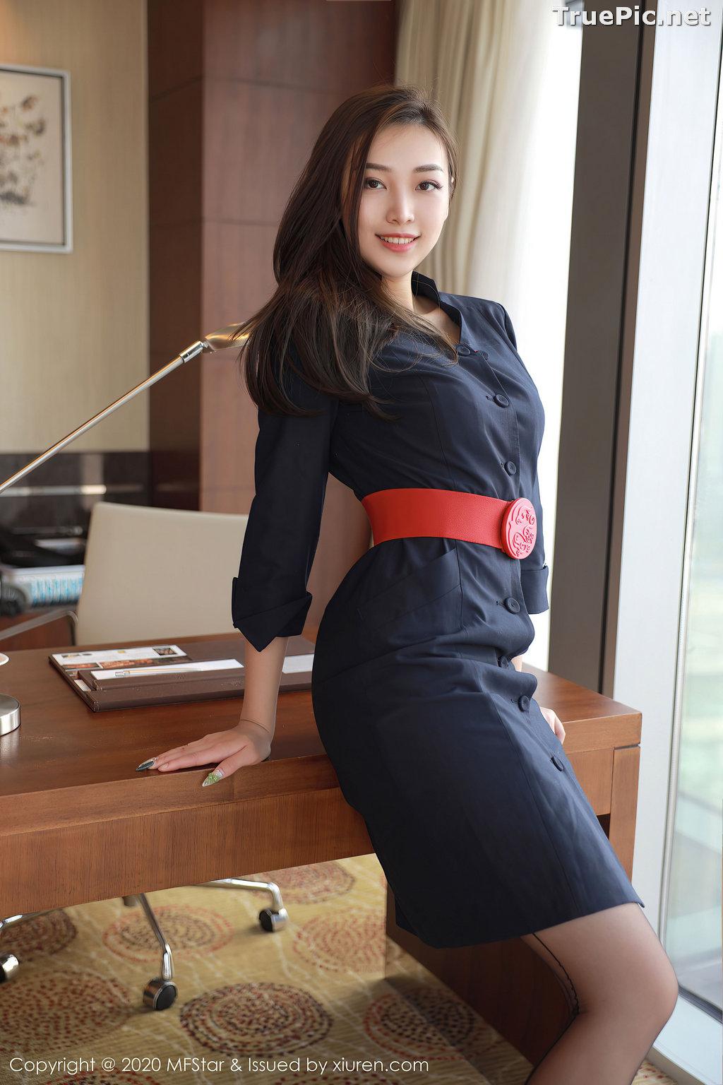 Image MFStar Vol.404 – Chinese Model – Zheng Ying Shan (郑颖姗) – Sexy Office Girl - TruePic.net - Picture-7