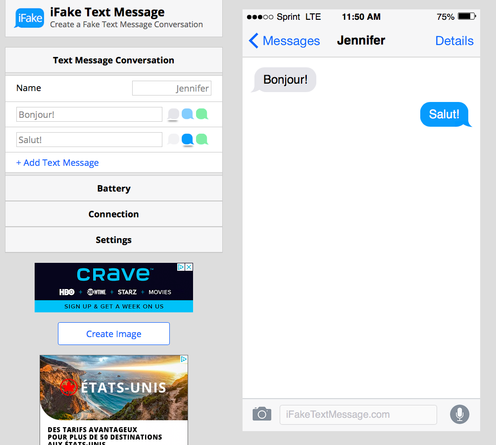 Fake Text Message  Make Fake Text Conversation