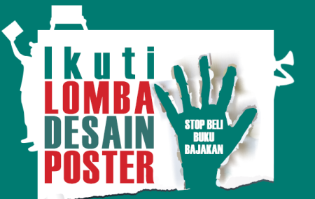 Lomba Desain  Poster Stop Beli Buku  Bajakan Download  