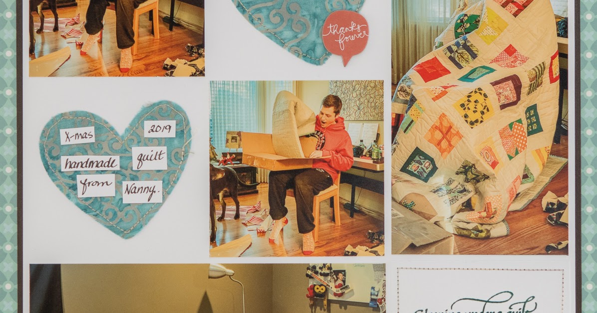 Quietfire Creations Sleeping Under a Quilt, a Scrapbook Layout