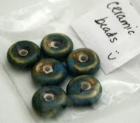 Ceramic beads in my soup from Tina Holden @ Beadcomber Originals :: All Pretty Things