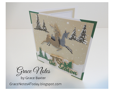 Buck and Doe Christmas Card, designed by Grace Baxter