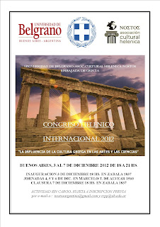 congreso helenico internacional nostos 2012, ub, universidad de belgrano