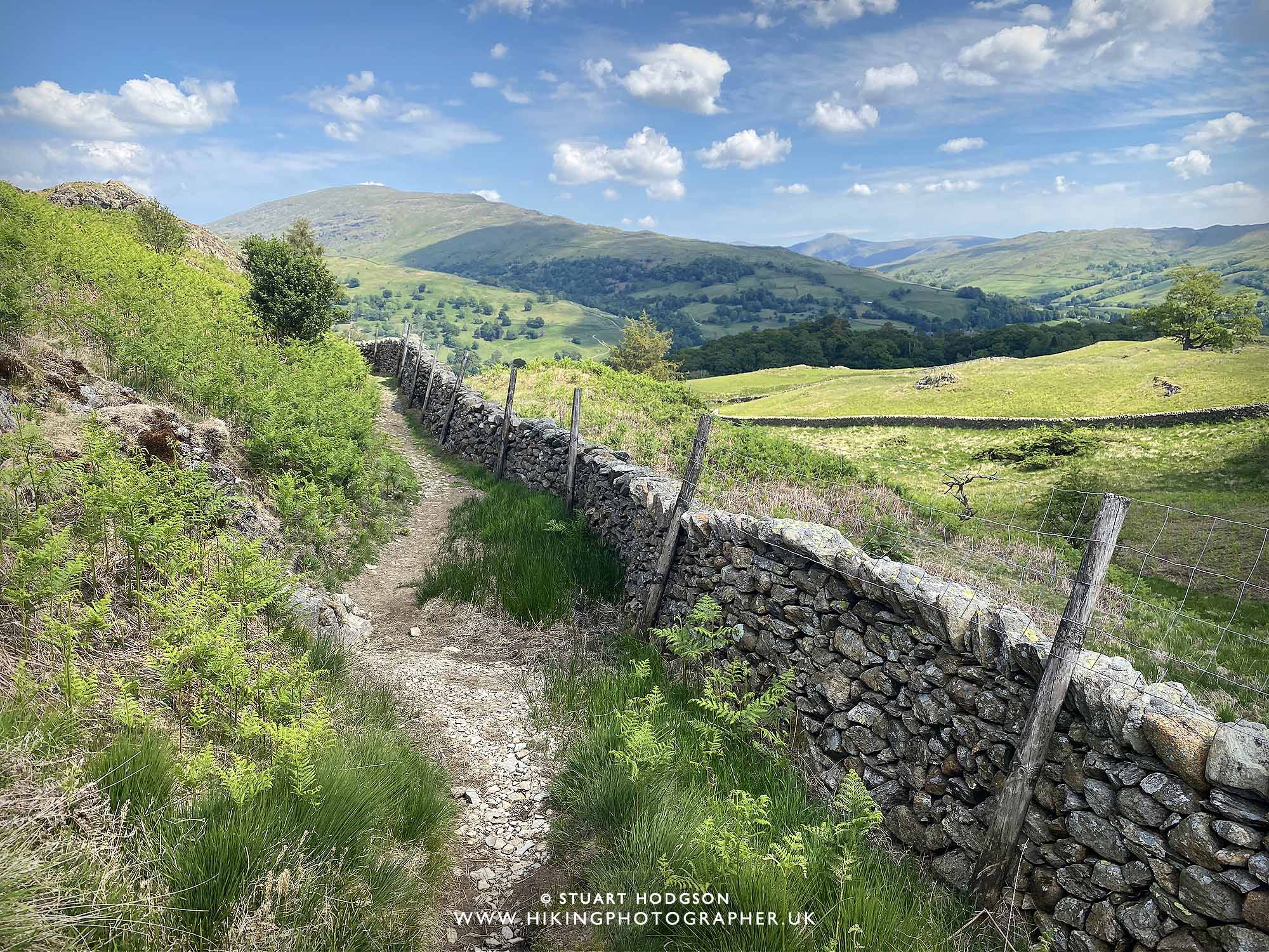 Loughrigg Fell Langdale Windermere Ambleside Walk map route Grasmere Lake District lakes