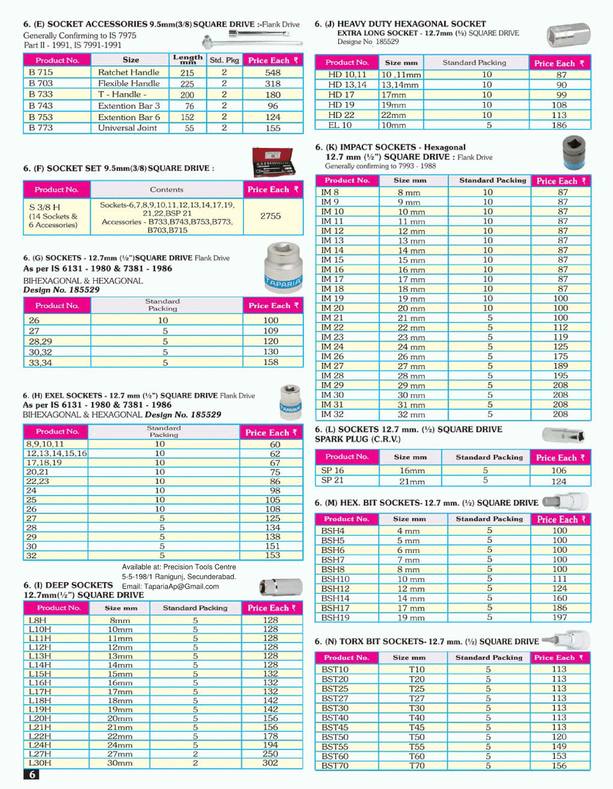 Taparia Hand Tools Taparia Tools Price List and Catalogue