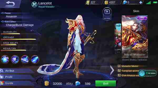 Cara menggunakan hero Lancelot (Guide)