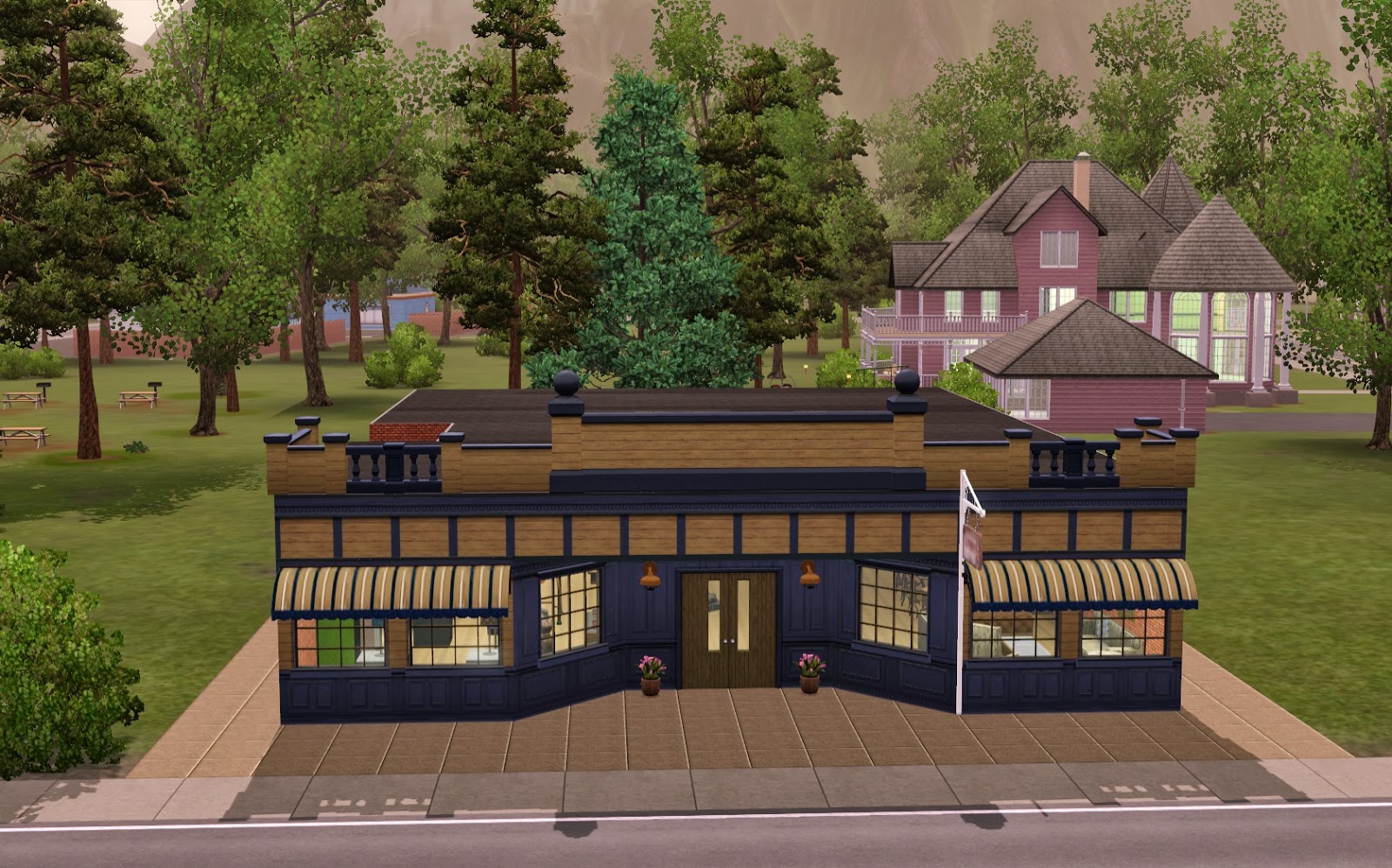 Summer's Little Sims 3 Garden Moonlight Falls (The Sims 3