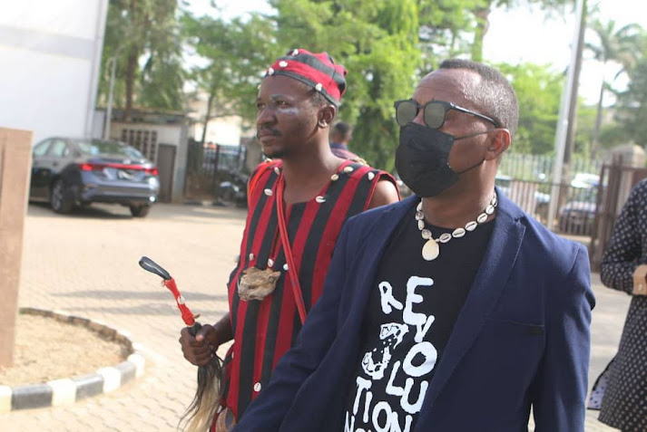 Sowore Storms Court With Witch Doctor Ahead Of Trial (Pictures)