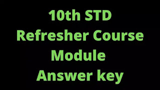 10th Social Science  Refresher Course Answer Key