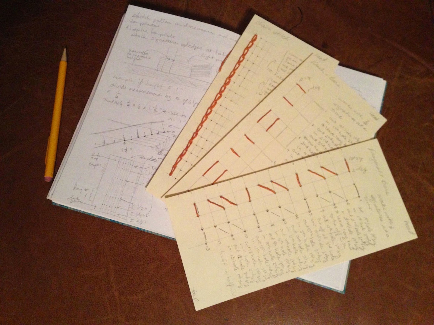 Art is the journey Variations in long stitch book binding class