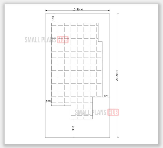 1588 Sq.ft. 3 Bedroom First Floor Plan and Site Plan