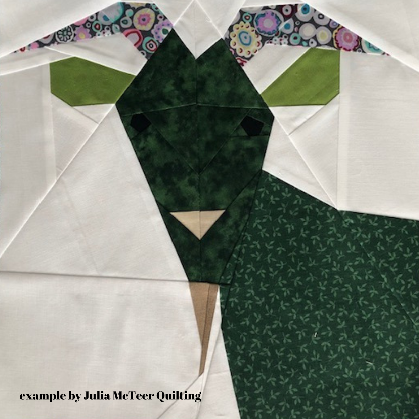 KOHATU Patterns Paper Pieced Goat Pattern for the Farm Animal Quilt Along.