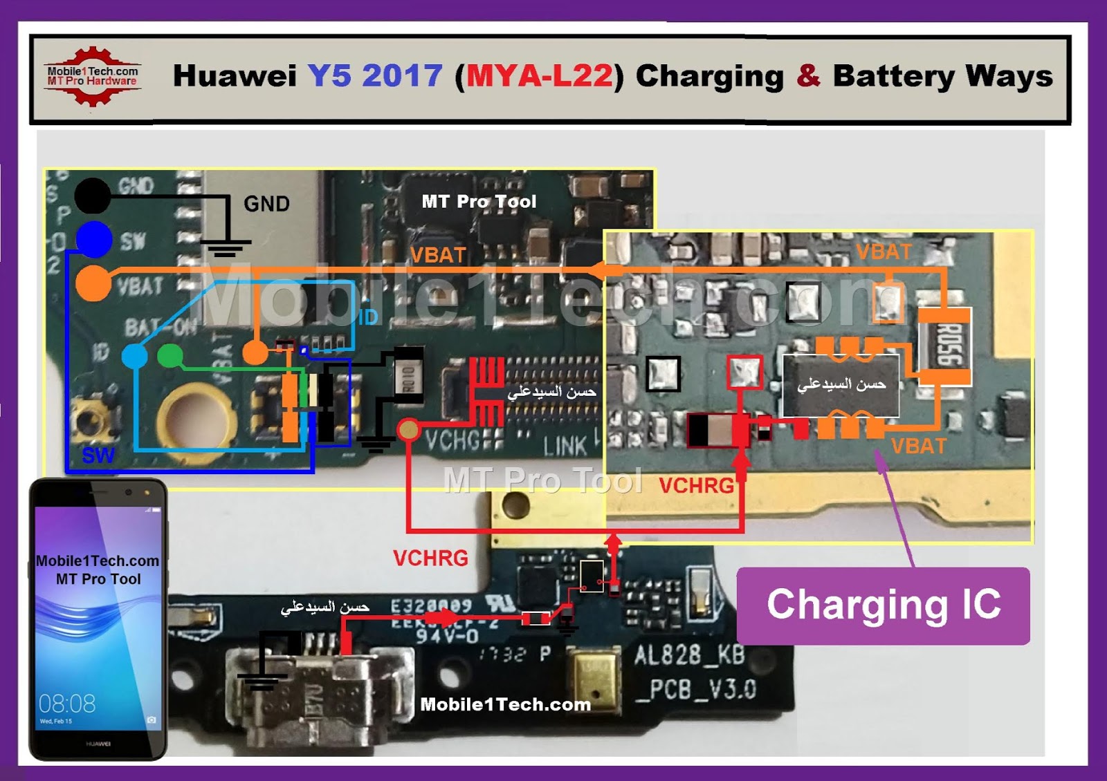 Huawei Nova Plus/Y5 2017 Charging&Battery Ways