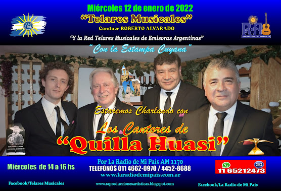 LOS CANTORES DE QUILLA HUASI en Telares Musicales!!